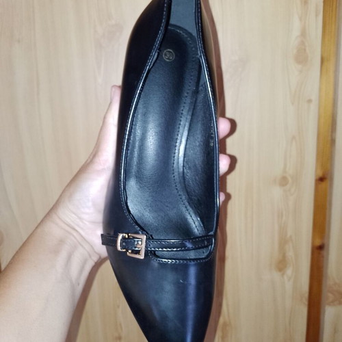 Alta Moda black pumps new, heel height 7 cm, size 38