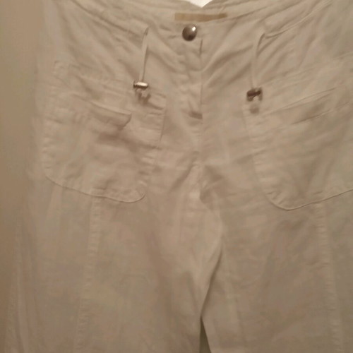 Linen 3/4 Pants white used, size S 36 8