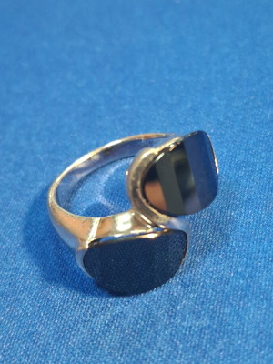 Silver ring with 925 stamp adjustable to all sizes new