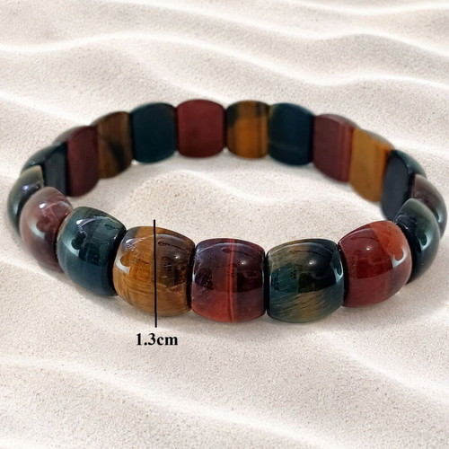 Elastic bracelet with tiger eye new, brown