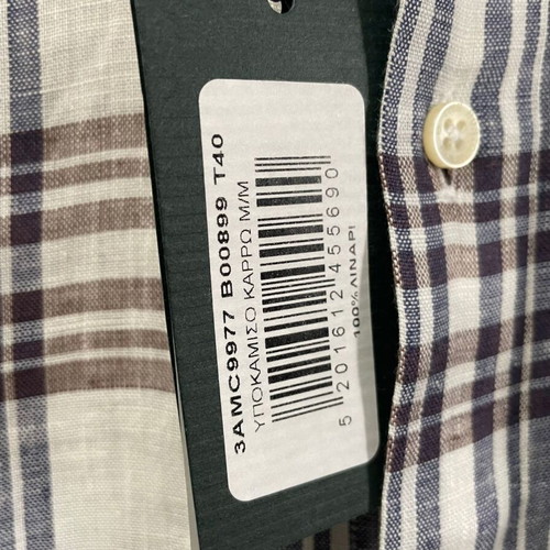 The Bostonians Long Sleeve Linen Checked Shirt M new
