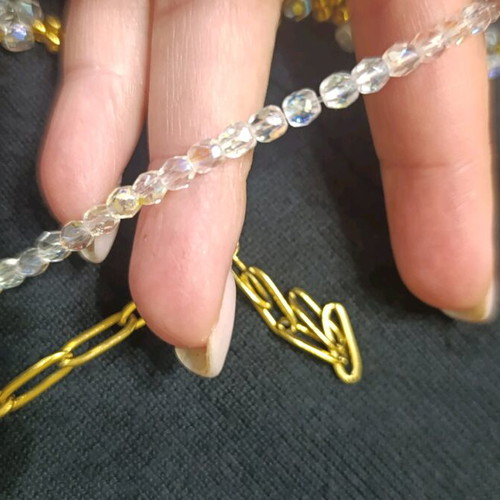 Bracelets set of 3 like new, handmade and gold-colored steel