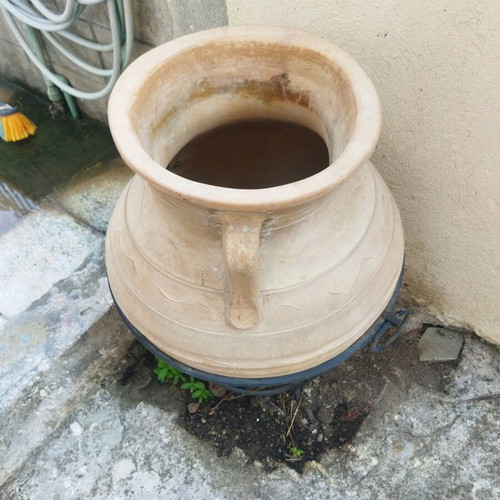 Πήλινο Πυθάρι Κριτικό χειροποίητο σε άριστη κατάσταση με βάση