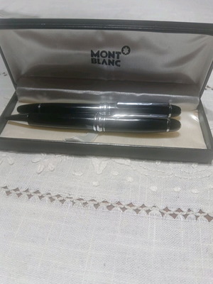 Комплект автентични Montblanc Meisterstuck писалки като нови