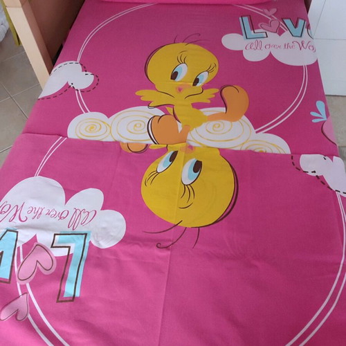 Viopros single cotton sheet set Tweety like new
