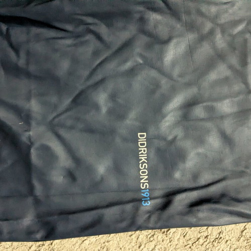 Didriksons 1913 waterproof pants used, blue, for 5 years old