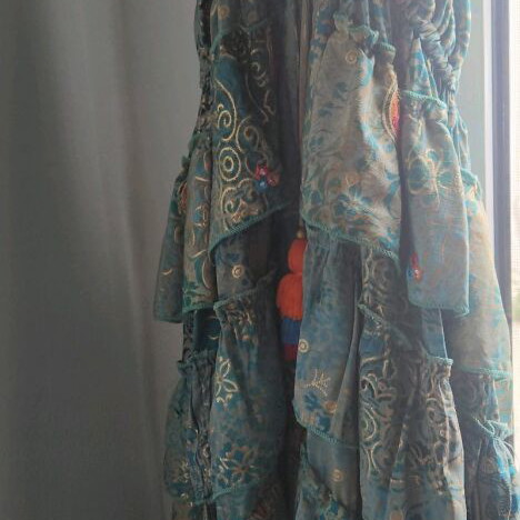 Sumitra Boho Maxi Dress like new, one size, multicolor