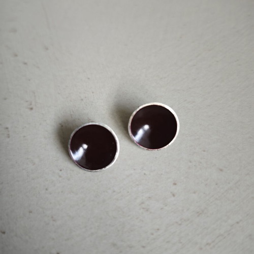Silver earrings, 1.6 cm diameter, 925 silver
