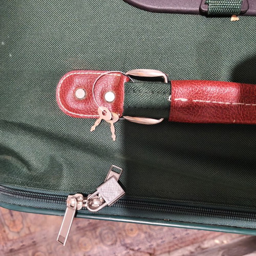 Large suitcase, green