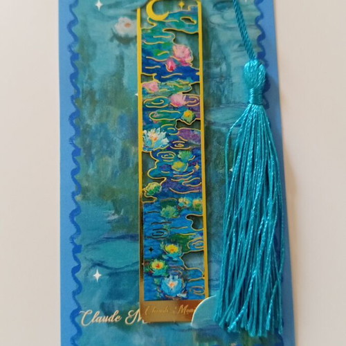 Claude Monet Waterlilies Metal Bookmark new