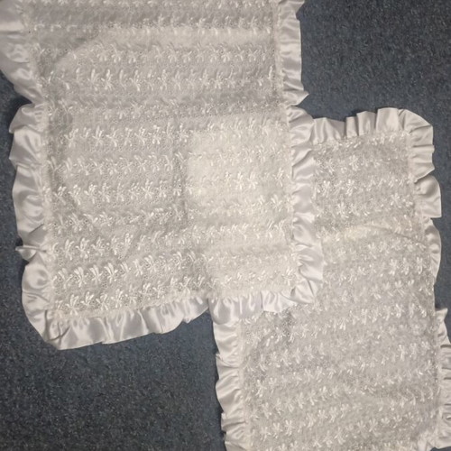Bridal pillowcases new, set of two with button closure