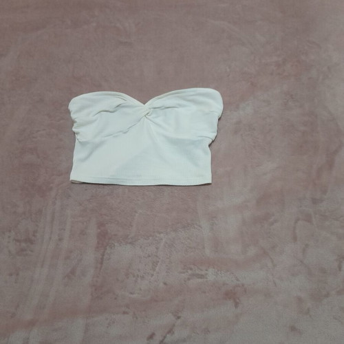 Shein White Strapless Top new XS