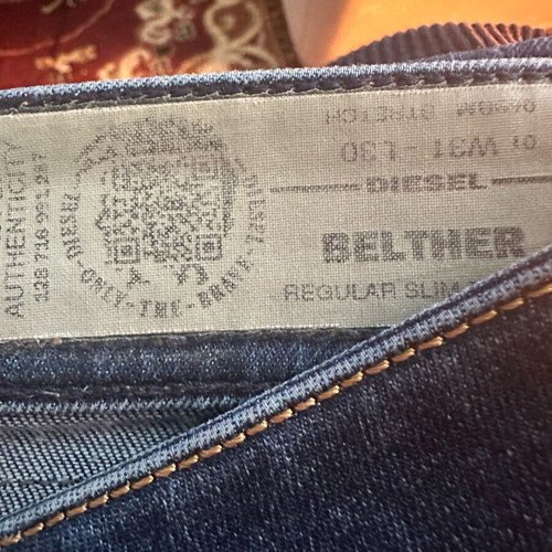 Diesel men jeans used, blue, size 31w-30l