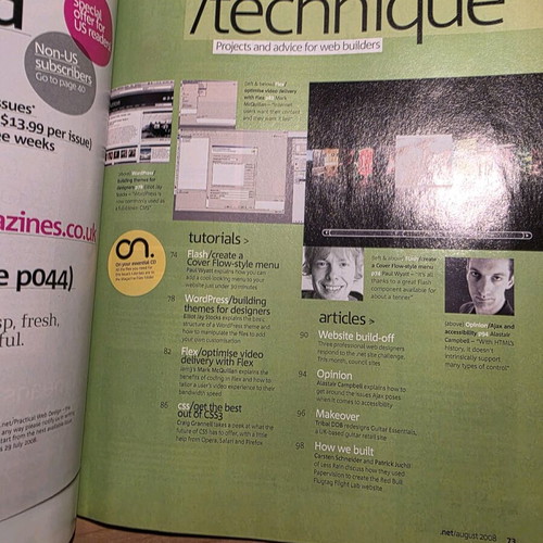 Net Magazine UK 2008 like new collectable