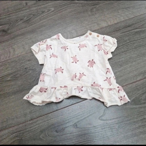 Play Up baby top size 3M with ruffle detail