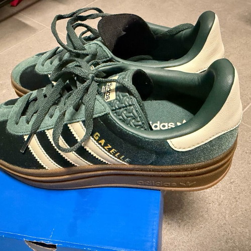 Adidas Originals Gazelle Bold W new, size 38 2/3, green and gold