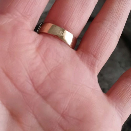 Loisir silver gold-plated ring unused, size 51-52