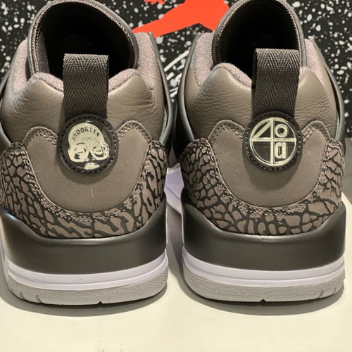 Air Jordan Spizike Low Cave Stone Anthracite new leather athletic shoes size 44