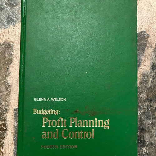 Budgeting: Profit Planning and Control used book