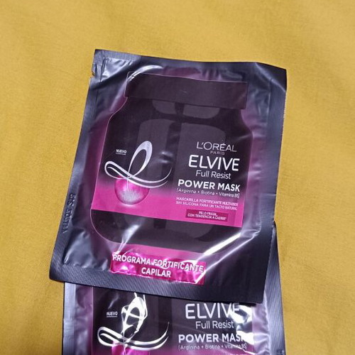 Μάσκες μαλλιών L'Oréal Paris elvive power mask 2 τεμάχια 10ml καινούργιο