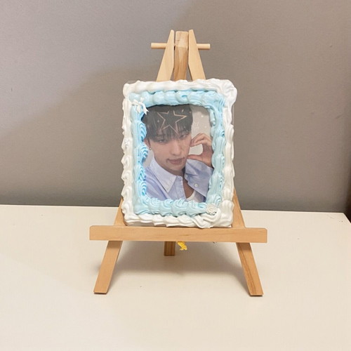 Blue Decoden Toploader new, decorated with cream glue