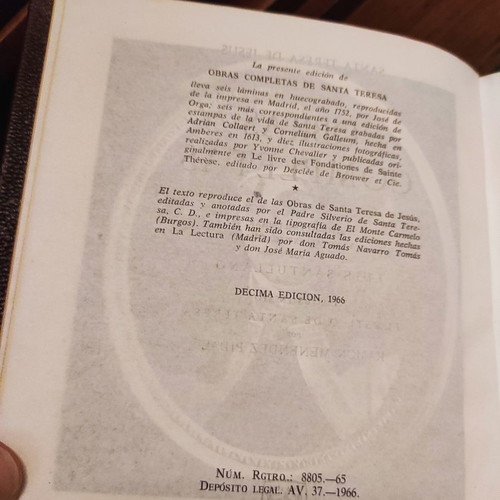 Collected Works of Saint Teresa used, 1346 pages