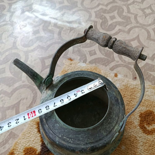 Copper kettle old, used