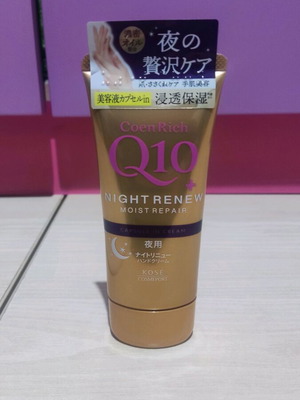 Kose CoenRich Q10 Hand Cream 80gr New Night Moisturizing