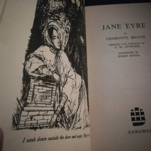 Jane Ayre book by Charlotte Bronte used, English language