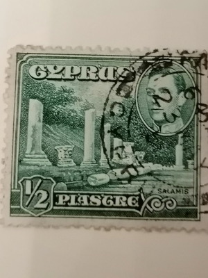 Γραμματόσημο Gypras μεταχειρισμένο 1/2 Piasgre