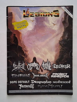 Legions Issue 1 Greek Metal Fanzine