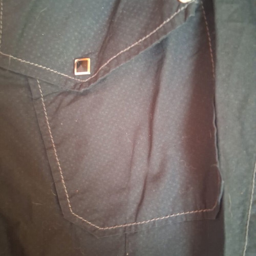 Black men's shirt Siempre Luxury Western style size L like new