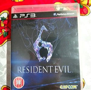 Resident Evil 6 PS3 σε πολύ καλή κατάσταση με το βιβλιαράκι του.