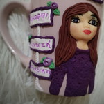 Handmade mug with customizable name and dedication