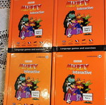 Muzzy Interactive 6-Book Set with CD ROM like new, language learning