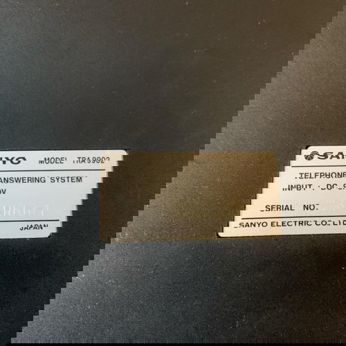 Vintage μαγνητόφωνο τηλεφωνητή Sanyo TRA9902 μεταχειρισμένο