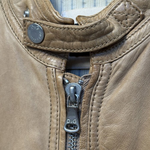 Dolce & Gabbana 7 Pocket Jacket used, lambskin nappa, beige, size M