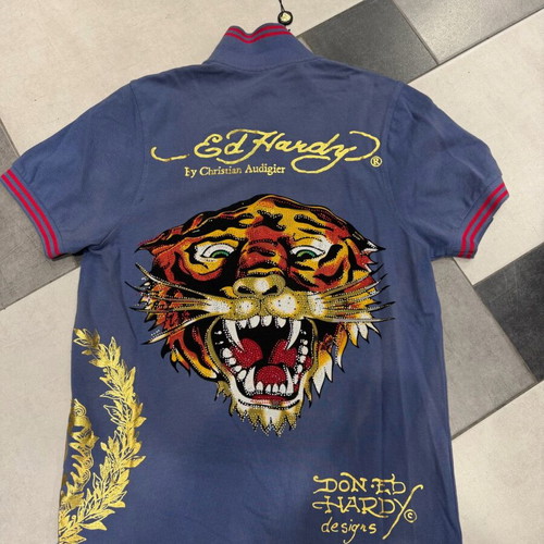 Ed Hardy Polo shirt new with tag, blue, size S
