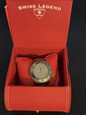 Swiss Legend Neptune Quartz καταδυτικό ρολόι 46mm γκρι λουράκι σιλικόνης μεταχειρισμένο