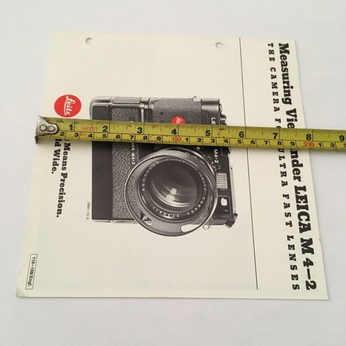 Leaflet for Measuring Viewfinder Leica M 4-2 used