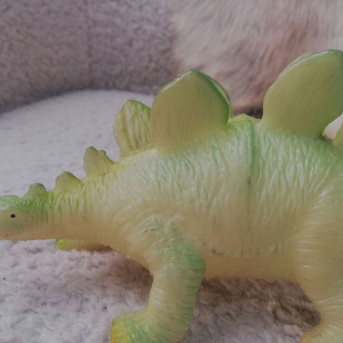 Dinosaur vintage collectible glow in the dark toy used