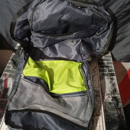 Dielle multipurpose travel backpack gray like new
