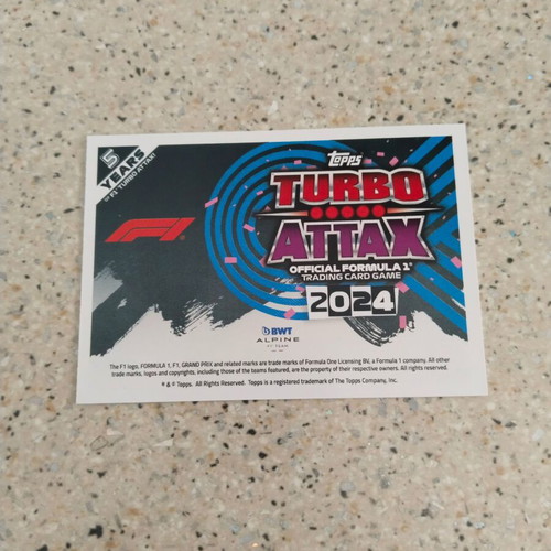 F1 Topps card new