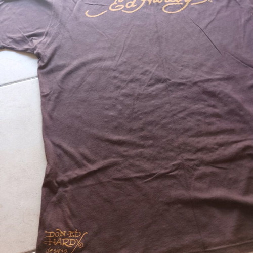 Tshirt Hollywood by Ed Hardy Large 100% Cotton like new, brown