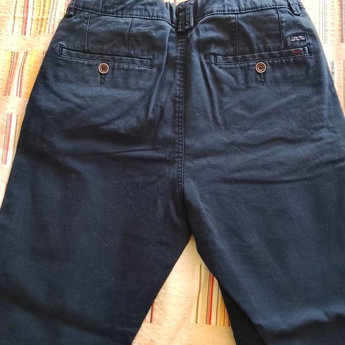 Zara fabric boys' pants used, dark blue, size 11/12