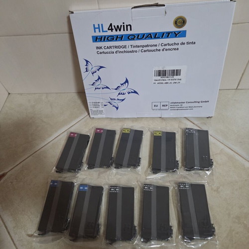 Compatible Ink Cartridge Set 405XL for Epson WorkForce Pro Printers, New, 10 pcs