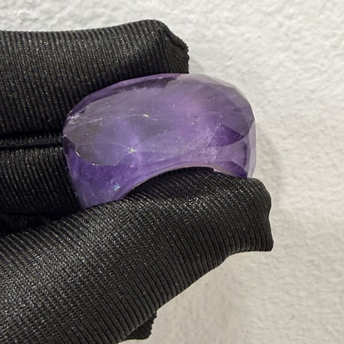 Ring with light purple amethyst new