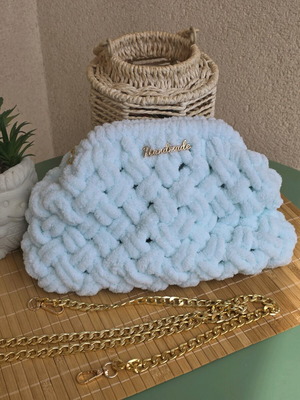 Handmade Mini Puffy Bag crossbody new, light veraman 20x30cm