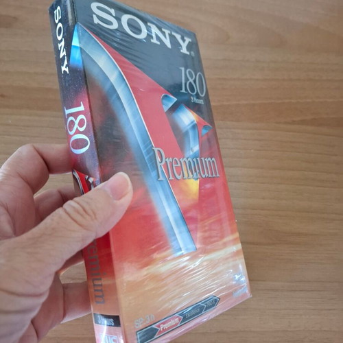 Sony VHS Tape 180 Premium PRO‑X sealed, new, 3 hours