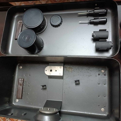 Zenit camera with telephoto lens used